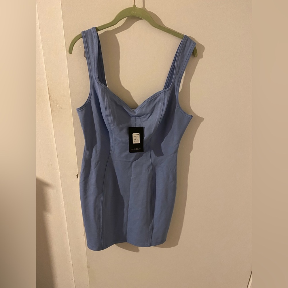 Blue grey dress